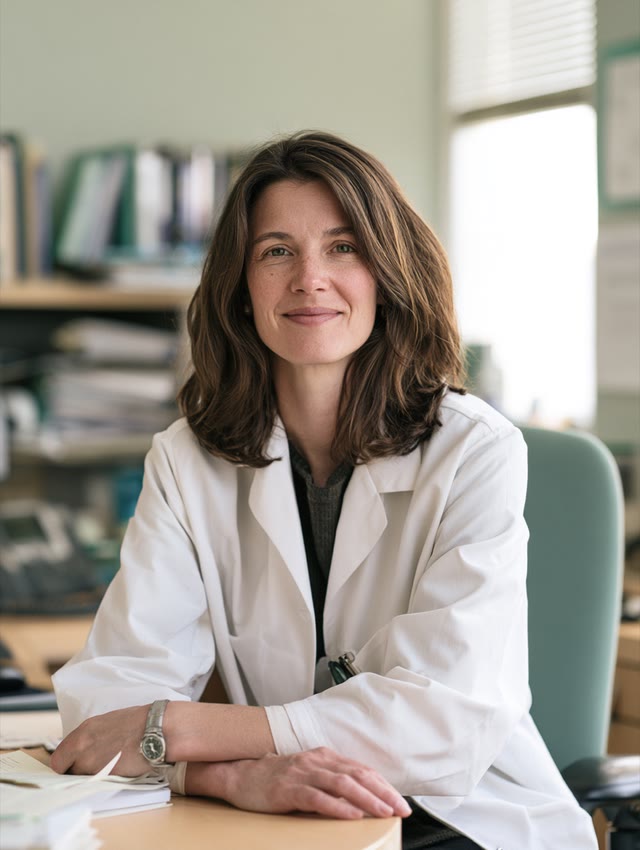 Dr. Sofia Lindqvist in her clinic